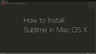 sublime text for mac 10.6.8